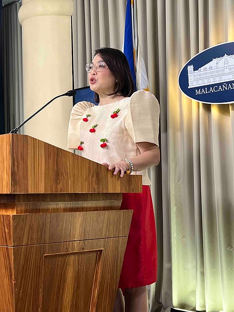 Palace press officer, Usec. Claire Castro