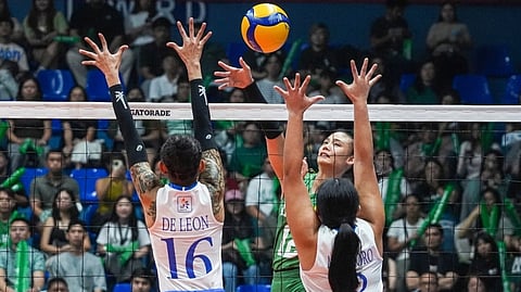 ANGEL Canino sparkles in La Salle’s demolition of archrival Ateneo, 25-13, 25-12, 25-18, to stay unbeaten after 12 outings and inch closer to an elimination round sweep in the UAAP Season 88 women’s volleyball tournament.