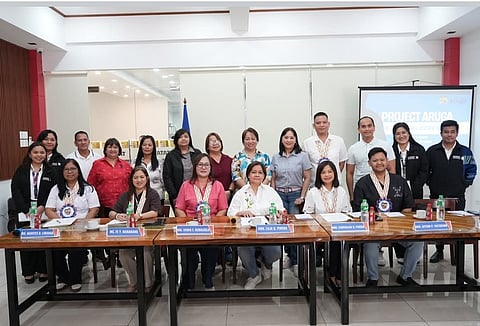 Key officials gather for the MOA signing in Lubao, Pampanga to support children with disabilities. Seated in the center is Governor Lilia Pineda, together with DSWD and Lubao LGU representatives.