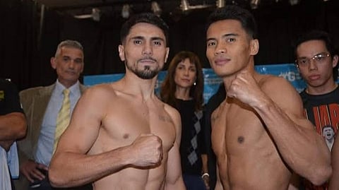FILIPINO Miel Fajardo (right) and Argentine Tobias Reyes are expected to wage war in their IBF flyweight title eliminator in Galvez, Argentina.