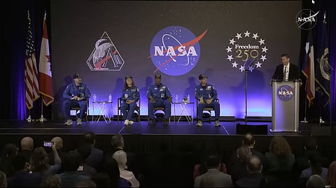 'A mirror reflecting you': Artemis II crew celebrates historic homecoming