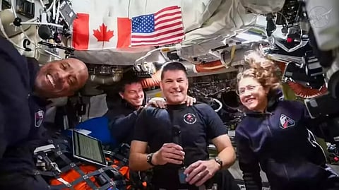 ‘A mirror reflecting you’: Artemis II crew celebrates historic homecoming
