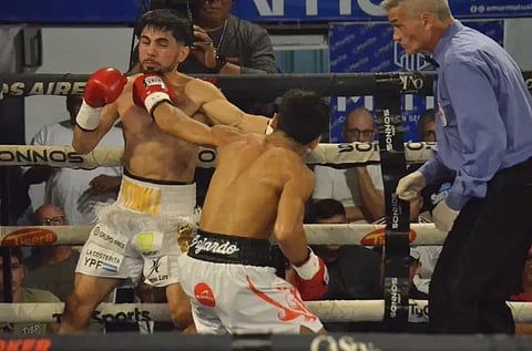 MIEL Fajardo displays devastating power in knocking out fellow knockout specialist Tobias Reyes of Argentina in just 65 seconds over the weekend in Galvez, Santa Fe province. 