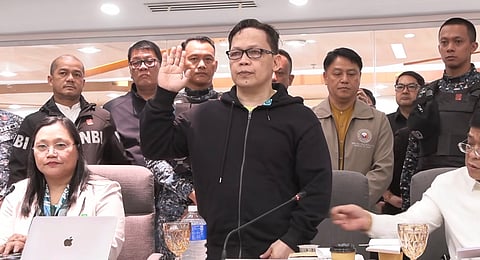 Ramil Madriaga, supposed bagman of Vice President Sara Duterte, appeared before the House Committee on Justice during its hearing this Tuesday.