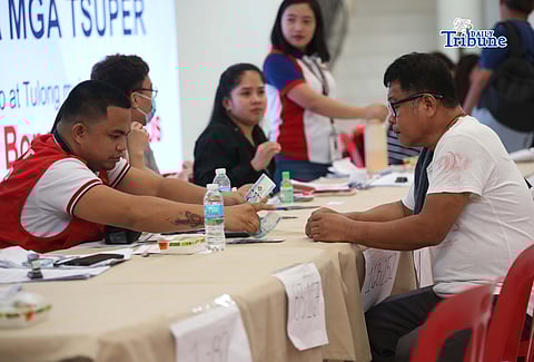 Public utility jeepney and tricycle drivers in San Juan City last 14 April, receive cash relief assistance, a special payout for the previously unlisted and unserved drivers in the National Capital Region.