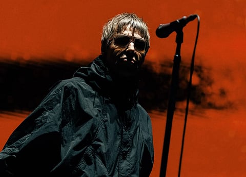Oasis' Liam Gallagher during their sold out reunion concert tour stop in Buenos Aires in 2025.
