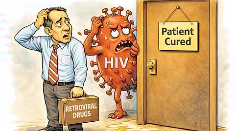 TWO years after the transplant in 2020, the patient stopped taking anti-retroviral drugs which had been reducing the level of HIV in his body.