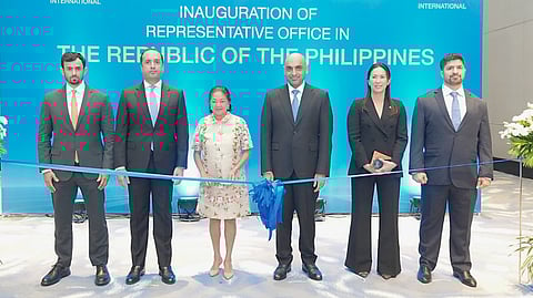 FIRST Lady Liza Araneta-Marcos joins officials and business leaders at the inauguration of the Dubai International Chamber’s Manila office on Tuesday, 14 April in Manila. 