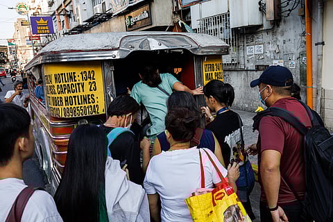 Fewer jeepneys ply the road as nationwide transport strike begins