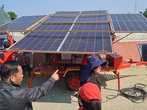 Mobile solar-powered irrigation system demonstrated in Laoag City