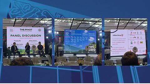 Business and industry stakeholders gather at a Nestlé-led forum, “The Pivot: The Road to a Net Zero Future,” held Thursday (16 April 2025) at Marco Polo Ortigas in Mandaluyong City, sharing best practices in sustainability and net-zero initiatives.