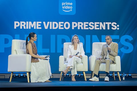 PRIME Video’s Caitlin Parkinson and Chaitanya Divan with host Issa Litton.