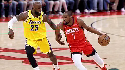 LEBRON James of the Los Angeles Lakers believes Kevin Durant and the Houston Rockets are a force to be reckoned with in the NBA playoffs.