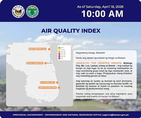 ENRO Bataan warns sensitive groups as Navotas landfill smoke affects air quality