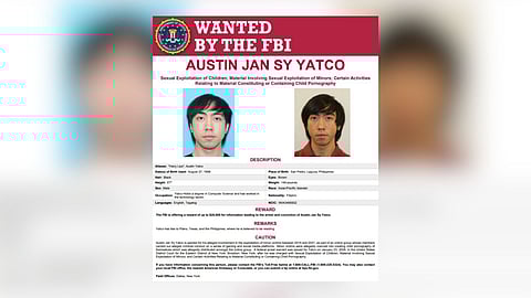 FBI offers $25,000 reward for Filipino content creator accused of child exploitation network

