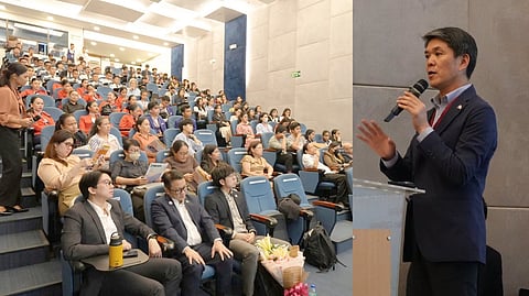 JAPAN Ambassador to the Philippines Endo Kazuya (right) has kicked off a two-day visit to Davao City, where he delivered a series of lectures on the flourishing and evolving partnership between Japan and the Philippines.