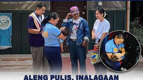 Baguio policewoman praised for caring for infant during exam