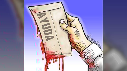 Blood stains white barongs