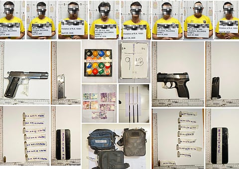 8 suspects arrested, illegal firearms recovered in QC