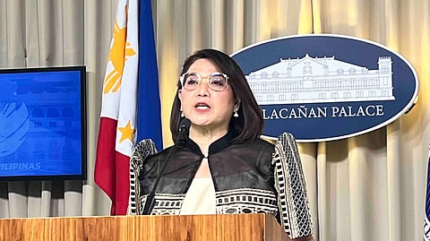 Palace press officer, Usec. Claire Castro