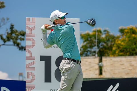 AIDRIC Chan displays fine form en route to a five-under 66 at the start of the Singapore Open. 