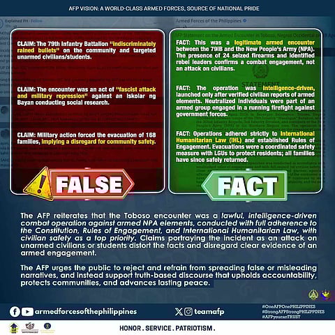 AFP: Toboso clash was lawful anti-NPA op