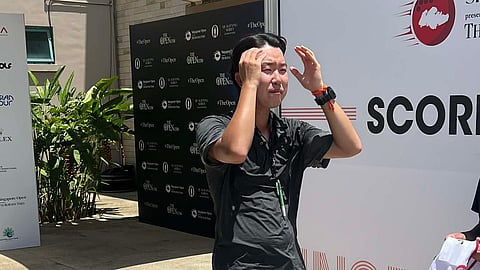 SINGAPORE Open leader Jeongwoo Ham credited his putting after another solid round at Sentosa Golf Club lifted him to the top of the leaderboard at the halfway stage.