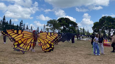 The Kite Flying Competition at the Wind Park Tagaytay on 25 April.
