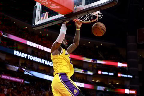 LEBRON James produces 29 points to lead the LA Lakers to a 112-108 overtime win over the Houston Rockets for a 3-0 series lead in their NBA playoff series.
