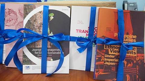 RESEARCH journals turned over by the Ateneo de Manila University to the Manila City Library.