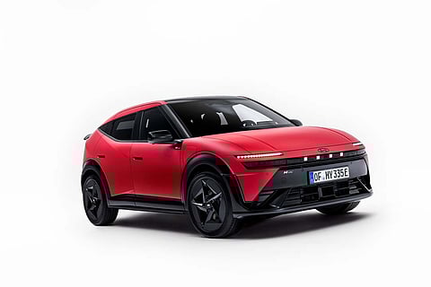 AERO-focused styling gives the Hyundai IONIQ 3 a shape built for lower drag and added cabin space for daily driving.