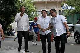ATTY. Mans Carpio along with his legal counsel Atty. Peter Paul Danao