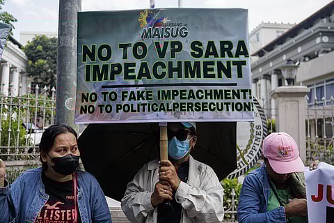 Duterte supporters call to stop VP Sara impeachment