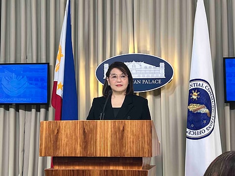 Palace press officer, Usec. Claire Castro