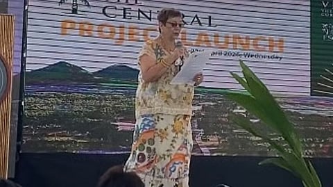 VILLA Escudero Corporation president and CEO Rosalie Escudero, at the launch of VESCO’s The Central Project at Tiaong, Quezon province, on 22 April 2026.