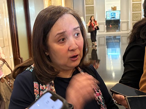 Tourism Secretary Dita Angara-Mathay outlines the department's strategy to strengthen coordination across government and industry on Wednesday, 29 April at the Dusit Thani Hotel, Taguig City. 