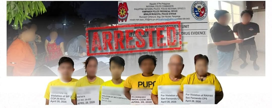 6 suspects arrested, P82.9-K shabu seized in synchronized Pampanga ops; face drugs, estafa, robbery raps