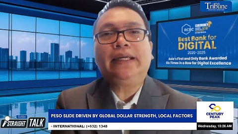 RIZAL Commerical Banking Corp. Chief Economist Michael Ricafort speaks at a 29 April episode of the DAILY TRIBUNE program 'Straight Talk.'