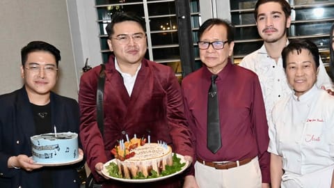 ALVIN David, Chino David, birthday celebrator Marcy David, Nathan Randal and Chef Jessie.