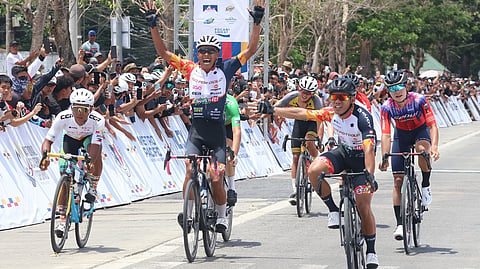Dave Montemayor of Go for Gold tops Stage 3 of the MPTC Tour of Luzon on Friday.