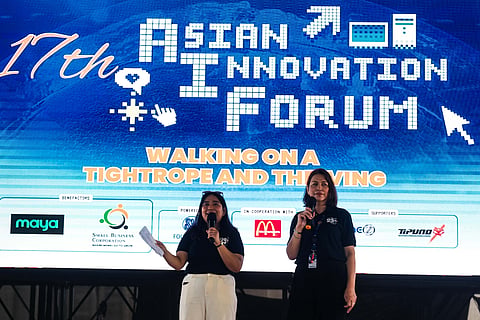 DIGITAL Marketing Head Patricia Ramirez and Marketing and Brand Communications Executive Director Chingkee Mangcucang during the 17th Asian Innovation Forum on 29 April in Barangay Poblacion, Muntinlupa City.