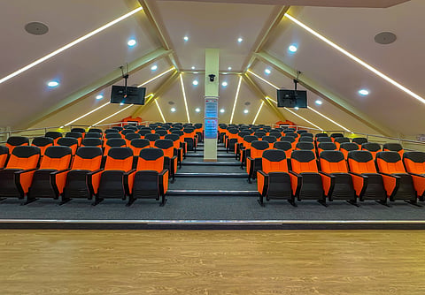 THE IF Lecture Hall features state-of-the-art audio-video equipment. 