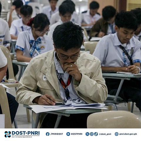 PNHS scholars taking the 3rd PNSO exam. 