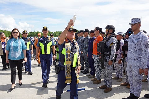 AT least 7,300 personnel composed of security forces and emergency responders from multiple government agencies mobilize during a send-off ceremony in Central Visayas, reinforcing the country’s heightened preparations for the ASEAN Summit 2026.