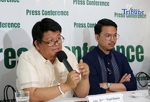 (May 04 2026) Atty. Manases Carpio’s Legal Team, Atty. Peter Paul Danao and Atty. Neil Abayon hold a press conference to address and respond to media queries regarding the recent developments involving the alleged issuance of LOA and the HCOJ vote not to open the box allegedly containing Income Tax Return (ITR) documents of Vice President Sara Duterte, and to clarify the legal position of Atty. Carpio’s camp on the matter, held in Quezon City on Monday May 4 2026. Photo/Analy Labor