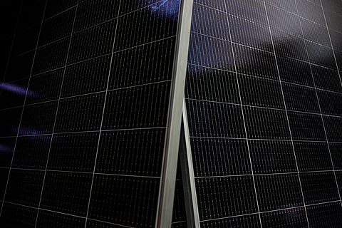 Solar panels are on display in stores in Quiapo, Manila on Tuesday, 5 May 2026, as demand for solar surges amid the energy crisis brought by the war in the Middle East.

