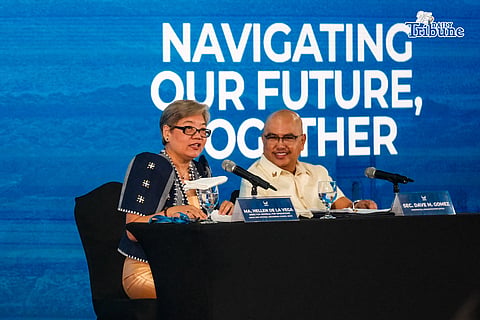 Presidential Communications Office Secretary Dave Gomez with ASEAN National Organizing Council Director-General Ma. Hellen B. De La Vega, Cebu Governor Pamela Baricuatro and Lapu-Lapu City Mayor Cynthia Chan  welcomed local and international media to the ASEAN 2026 International Media Center in Cebu on May 05, 2026. 