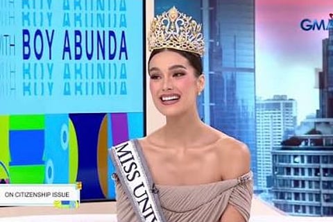 2026 Miss Universe PH Bea Millan Windorski in recent interview guesting with Boy Abunda