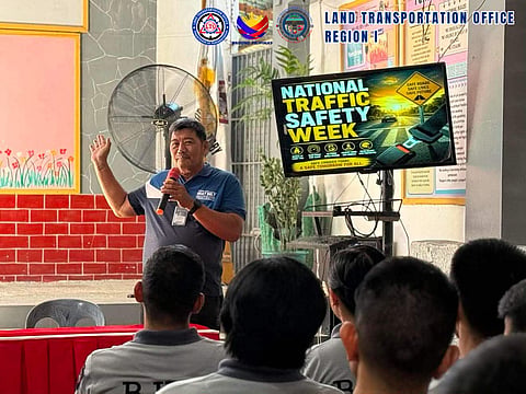 LTO Region 1 holds road safety seminar at Urdaneta City District Jail