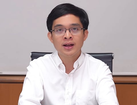Screen grab from a video of Batangas 1st District Rep. Leandro Leviste responding to a House Resolution filed by Congressman Ryan Recto and other Batangas lawmakers this Thursday, 7 May.